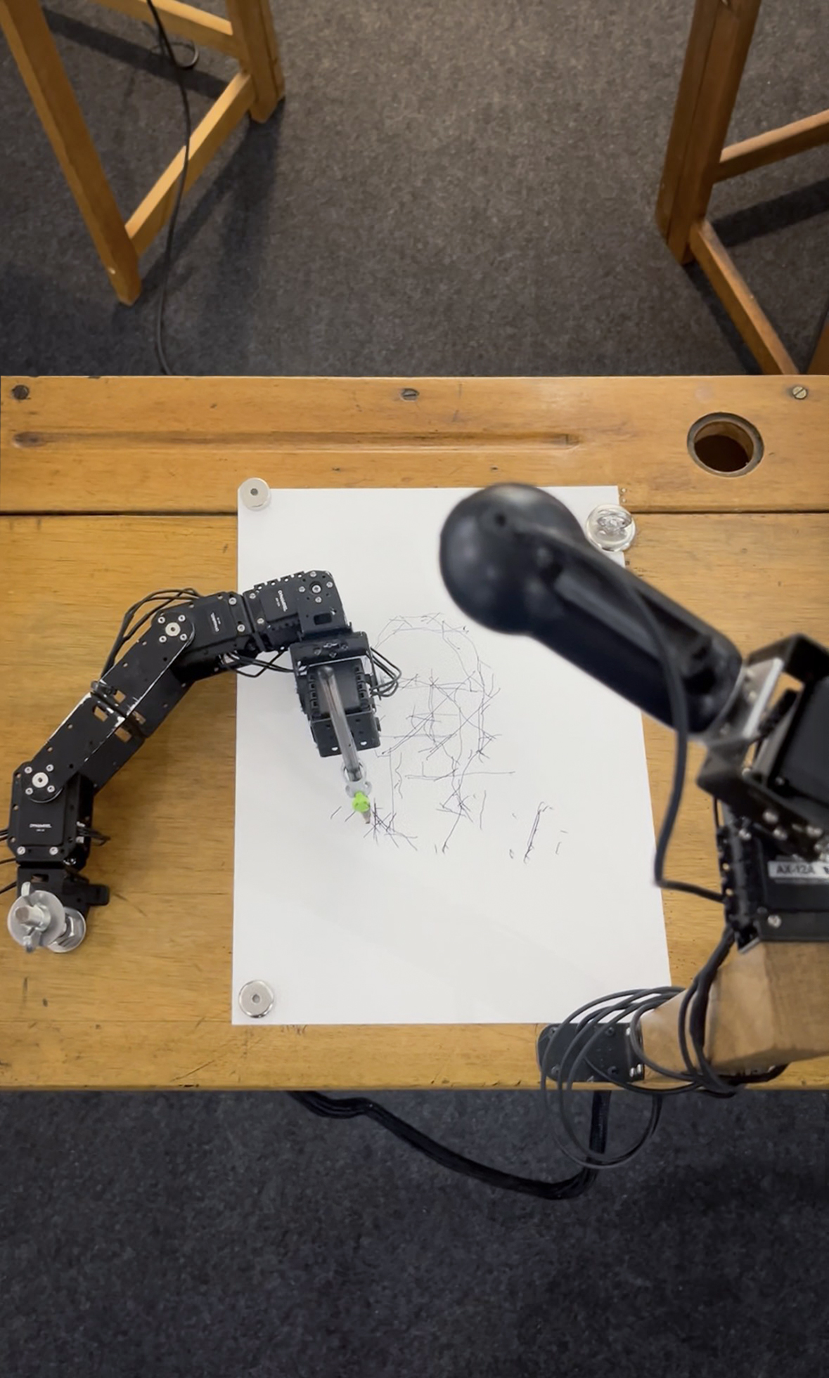 Human Study #1 by Patrick Tresset - Autonomous robotic drawing installation from 2011-2025
